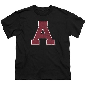 Alma College Distressed Primary Logo Kids T-Shirt For Youth Black - 1 of 4