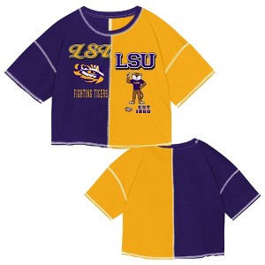 NCAA LSU Tigers Girls' Fashion T-Shirt - 1 of 3