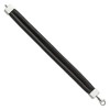 Black Bow Jewelry Men's Black Leather Cord & Stainless Steel Double Row Bracelet, 8.5 In - 2 of 4
