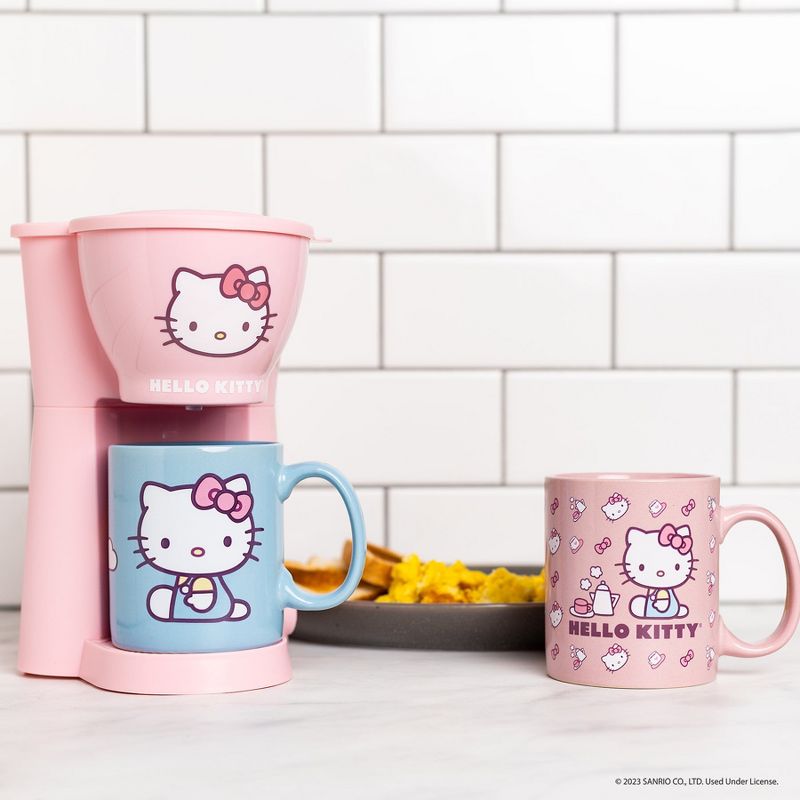 Uncanny Brands Hello Kitty Coffee Maker 3pc Set, 1 of 6