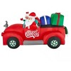 8.5-FT Mr. and Mrs. Claus in Vintage Pickup Truck Scene Christmas Inflatable - 3 of 3