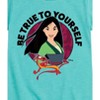 Girls' - Disney Princess - Mulan and Mushu Be True To Yourself Fitted Short Sleeve Graphic T-Shirt - 2 of 4
