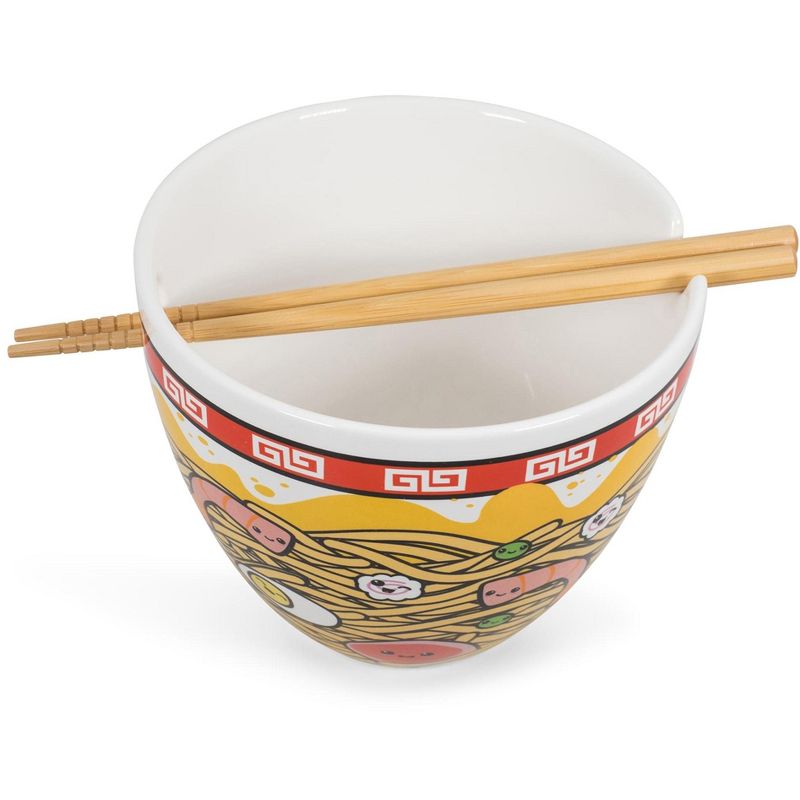 Toynk Sunken Noodles Japanese Dinnerware Set | 16-Ounce Ramen Bowl and Chopsticks, 2 of 7