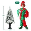 Costway Set of 2 Pre-lit 4ft Snowy Christmas Entrance Tree 4FT w/ 100 LED Lights - 4 of 4