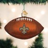 Old World Christmas Blown Glass Ornament for Christmas Tree, New Orleans Saints Football - 2 of 4