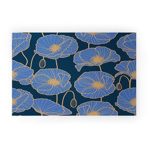 Emanuela Carratoni Moody Blue Garden Welcome Mat - Deny Designs - 1 of 3