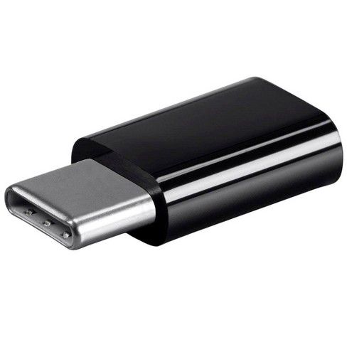 antyder Outlook rent faktisk Monoprice Usb-c To Micro B Adapter - Black, Male To Female With Gold Plated  Contacts : Target