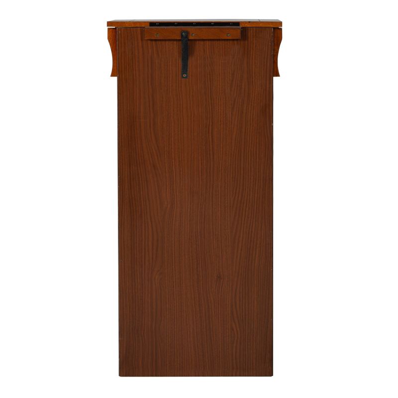Delia Traditional Wood 8 Lined Drawer Jewelry Armoire Oak Finish - Powell, 6 of 17