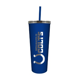 NFL Indianapolis Colts 24oz Skinny Tumbler with Straw - 1 of 1