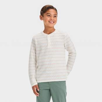 Boys' Long Sleeve Thermal Henley Shirt - Cat & Jack™