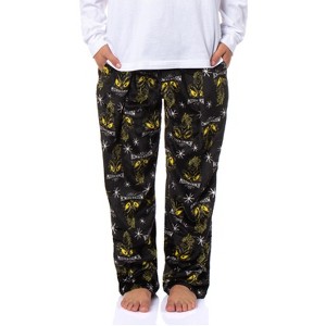Grinch Pajama Pants Dr Seuss How The Grinch Stole Christmas Mister Grinch Fleece Men's Lounge Pajama Pants - 1 of 4