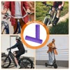 Unique Bargains Rubber Non-Slip Mushroom Bike Fit 7/8" Handlebar Grips 4.53" 2 Pairs - 4 of 4