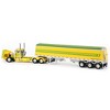 First Gear DCP 1/64 Yellow & Green Peterbilt 379 Day Cab with Lode King Grain Trailer 60-1969 - 4 of 4