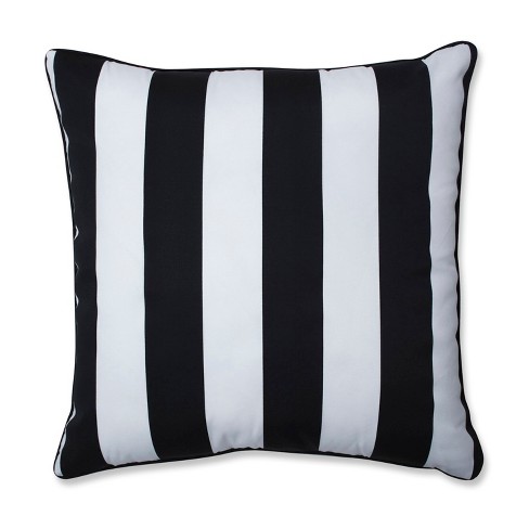 Black and outlet white floor pillow