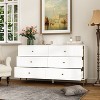FUFU&GAGA White 6 Drawer Double Dresser Modern Wood Chest of Drawers - 3 of 4