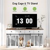 Real Relax 71”Large Dog Crate Furniture for 1 or 2 Dogs with Sliding Door,Heavy Duty Dog Kennel Furniture for Small/Medium Dogs,White - 2 of 4