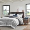 3Pcs Boho Style Cotton Comforter Set, Chenille Tufting Textile Botanic Print Bed Set, Farmhouse Style Bedding with Matching Shams - 2 of 4