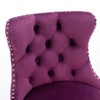 CAVINAS Dining Chairs Kitchen Chairs Set of 2 Bar stool Swivel Velvet Adjusatble Seat with Backs Tufted for Home Pub, Kitchen - 4 of 4