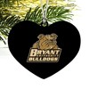 Bryant University Secondary Logo Heart Love Wood Christmas Tree Holiday Ornament - 2 of 3