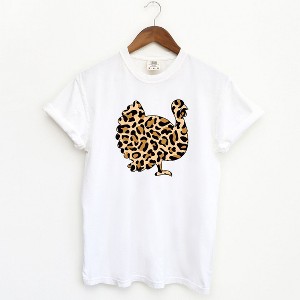 Simply Sage Market Women's Leopard Turkey Short Sleeve Garment Dyed Tee - 1 of 2