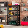 Clihome 63"H Heavy Duty Shelving Unit 5-Tier,2000 lb Capacity Steel Rack, Adjustable Shelves with Side Rails Storage Shelf - 3 of 4