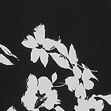 black painted flower