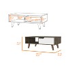 Vynxaria Coffee Table 2.0 - Stylish Design with Open Shelf & Drawer - 3 of 4