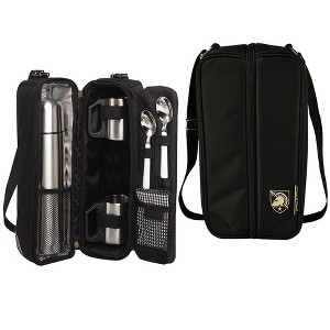 NCAA Army Black Knights Coffee Tote for Two Including Stainless Vacuum Flask, Cups, and Teaspoons - 1 of 4