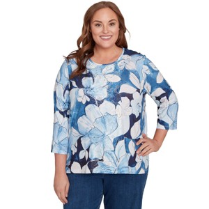 Monotone Floral Embellished Top - 1 of 4