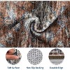 5x7 Washable Area Rug Vintage Floral Print Non Slip Thin Foldable Carpet for Living Room Bedroom Kitchen and Bathroom Traditional, Red - 4 of 4