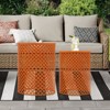 YIYIBYUS Outdoor Side Table, 2 Pcs Metal Accent Table, Modern End Table - 3 of 4