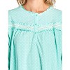 Casual Nights Women's Long Sleeve Micro Fleece Cozy Floral Night Gown - 4 of 4