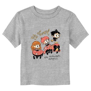 Harry Potter All Board the Hogwarts Express Cute Drawing  T-Shirt - Athletic Heather - 4T - 1 of 3