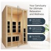 JNH Lifestyles Joyous 2 Person Indoor Home Infrared Sauna with Red Light Therapy - 4 of 4