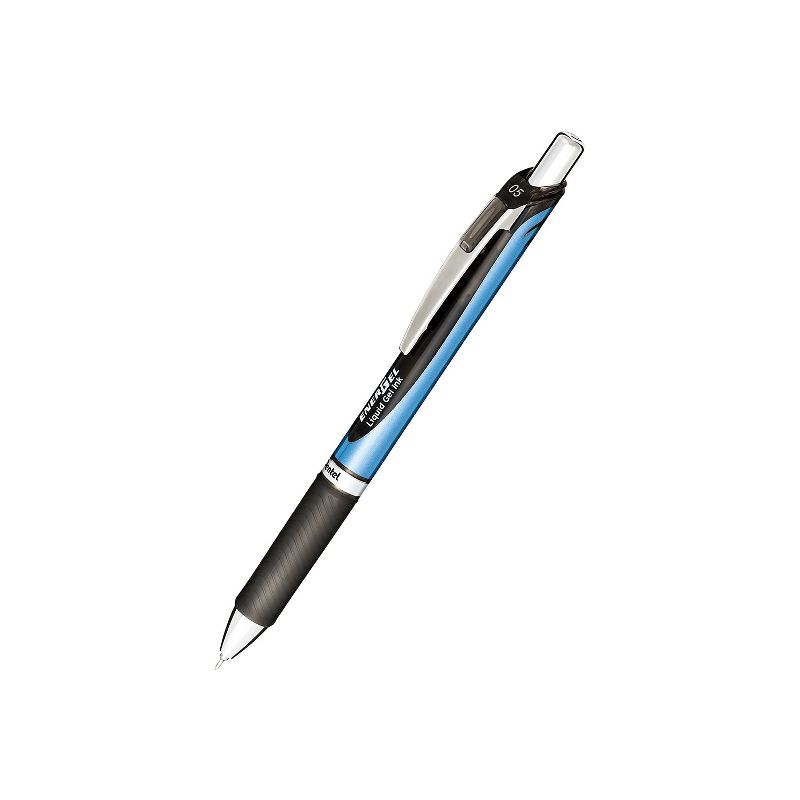 Pentel Gel Pen Retract/Refillable Needle Tip 0.5mm 12/BX BK Ink BLN75ABX, 2 of 6