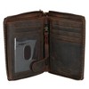 CTM Men's Hunter Leather Zip-Around Bifold Chain Wallet - 2 of 4