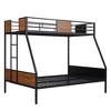 CAVINAS Full/Twin Over Full/Twin Bunk Bed with Ladder & Splicing Guardrail,Metal Bed Frame for Kids Room,Bedroom - 2 of 4