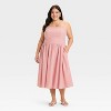 Women's Drop Waist Midi A-Line Dress - Ava & Viv™ - 3 of 3