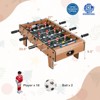 Gymax 27" Tabletop Foosball Game Mini Soccer Table Holiday Football Sports Edition - 4 of 4