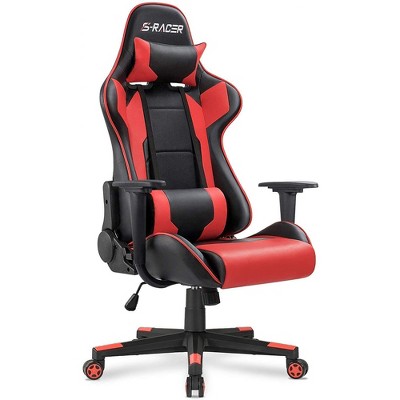 LACOO Racing Style Lumbar Support & Adjustable Swivel Gaming Chair