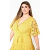 Women's Plus Size Garden Kisses Dress - sunshine | CITY CHIC - 2 of 4