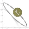 Black Bow Jewelry Sterling Silver Kappa Delta Greek Life Bangle Bracelet 7 Inch - 2 of 3
