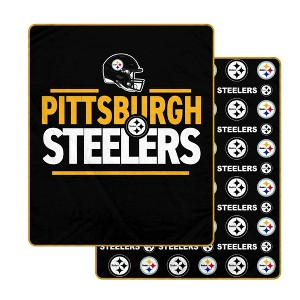 NFL Pittsburgh Steelers Campaign Double Sided Ultra Cozy Blanket