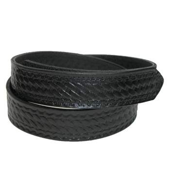 Boston Leather Men's Basketweave Mechanics Belt with Hook and Loop Closure