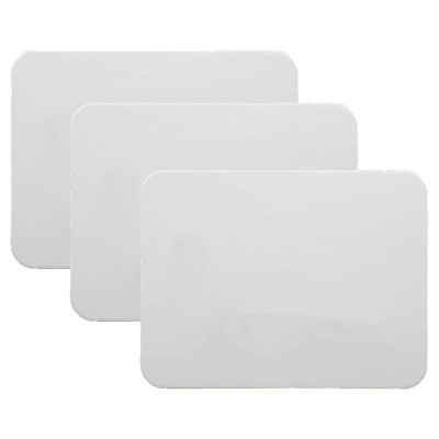 3pk 9" x 12" Magnetic Dry Erase Boards 2-Sided Blank - Flipside: Small Double-Sided Whiteboard, Plastic, No Mounting