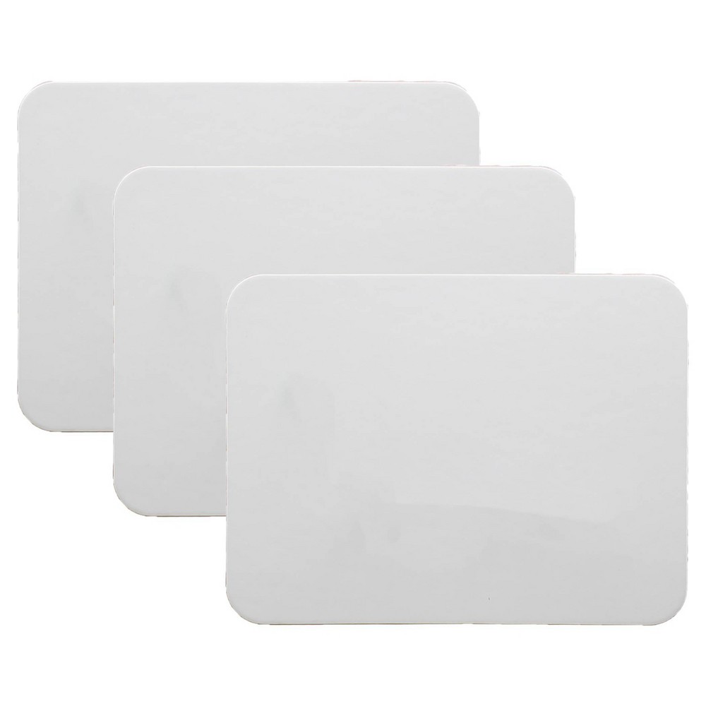 Photos - Dry Erase Board / Flipchart 3pk 9" x 12" Magnetic Dry Erase Boards 2-Sided Blank - Flipside