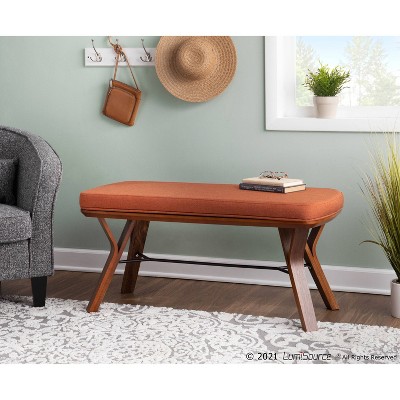 42" Folia Bench Polyester/Wood