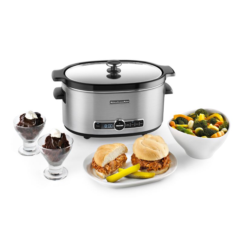 KitchenAid 6-Quart Slow Cooker - Stainless Steel, 2 of 4