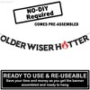 KatchOn Older Wiser Hotter Glitter Black Banner - 10 Feet, Reusable, Adult Birthday Decorations - 4 of 4