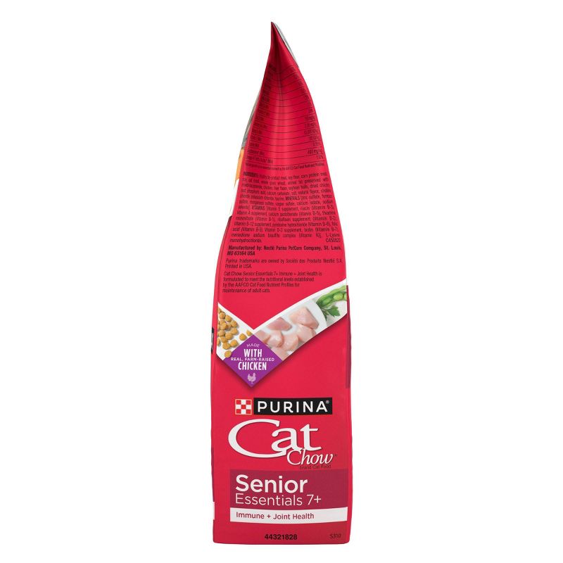 Purina Cat Chow Immune &#38; Joint Health Senior Essentials Chicken Flavor Dry Cat Food - 3.15lbs, 6 of 9